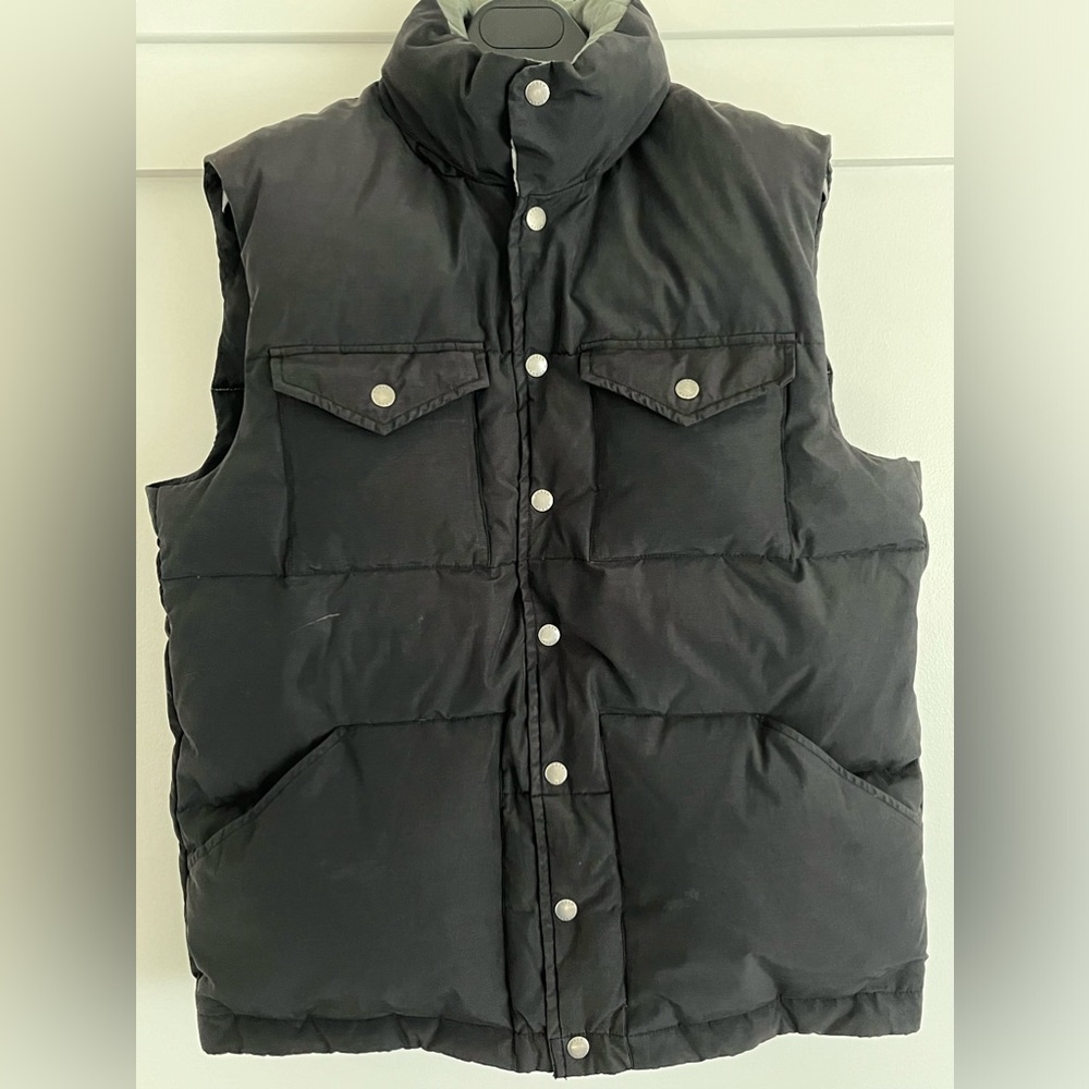 J Crew Men’s Black Expedition Down Puffer Vest